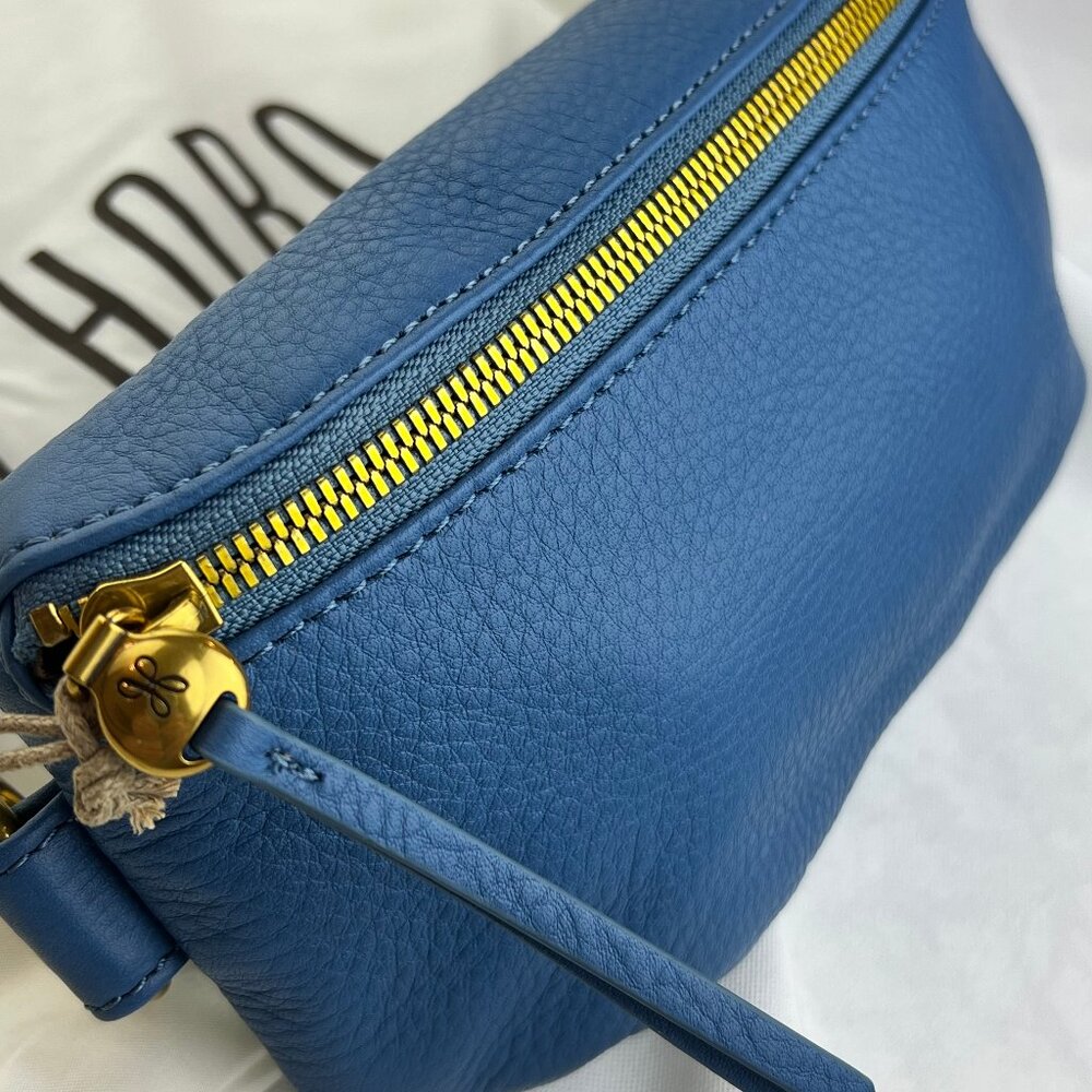 HOBO Fern Belt Bag, Dusty Blue Leather